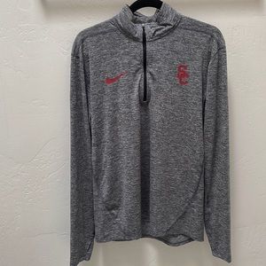 USC mens Nike dry fit quarter zip size M